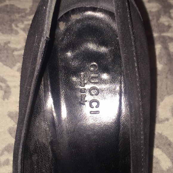 Gucci horsebit black suede heels - Picture 5 of 6